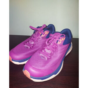 Hoka Womens Running Sneakers 9B Zinal Lightweight Trail Performance Fuchsia Blue